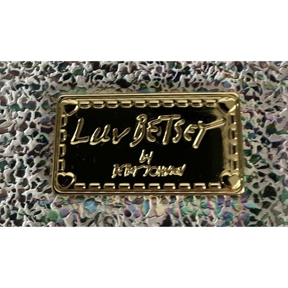 Womens Betsey Johnson Wristlet Wallet Luv Betsey Removable Strap Iridescent - Picture 5 of 11